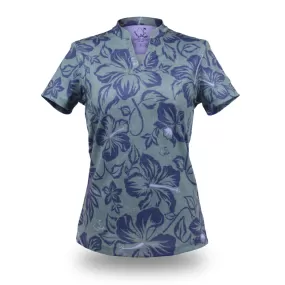 Ube Bloom - OGA Women's Polo - Graphite Ube