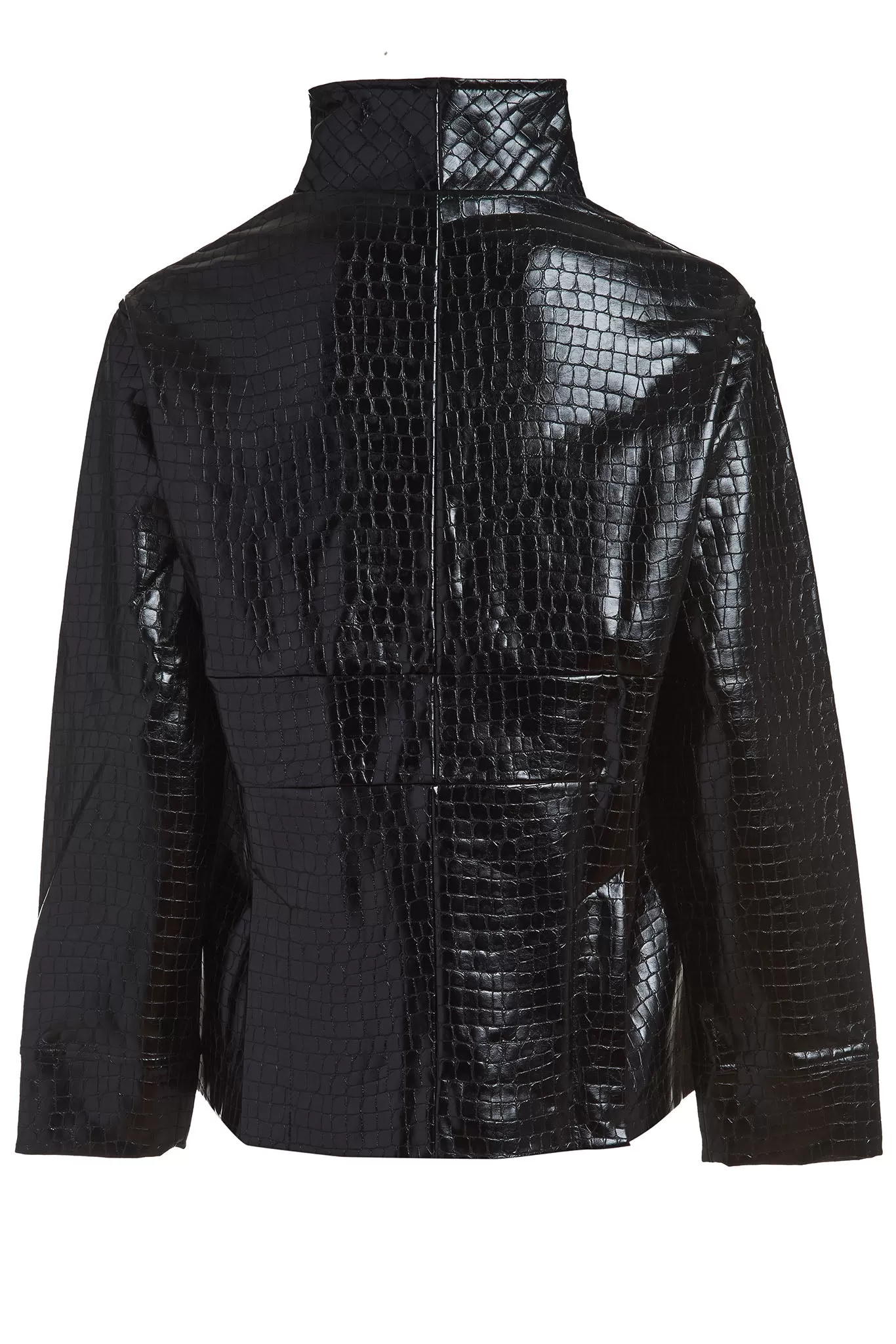 Vegan Leather Embossed Jacket - The Laight