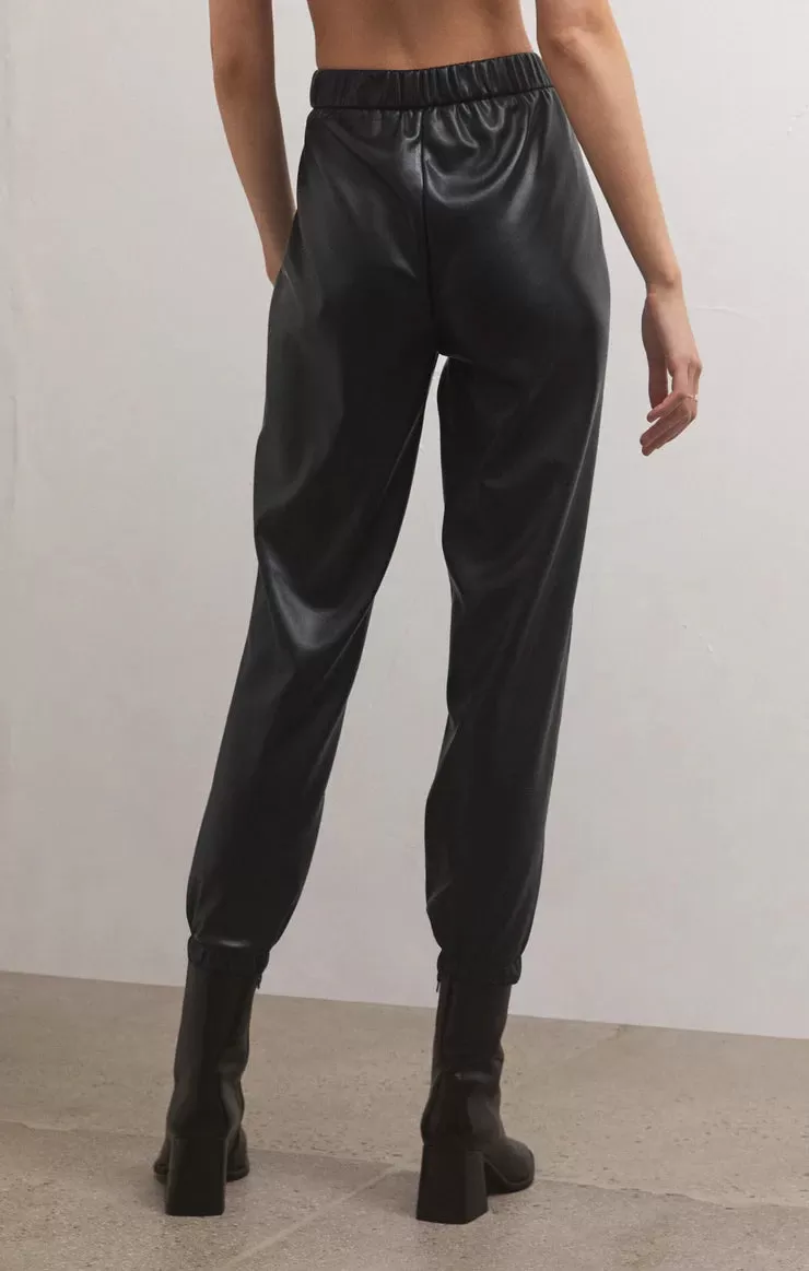 Z Supply Lenora Faux Leather Jogger